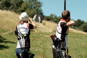 Einweihung Schaumberger Bogensportparcours mit Lisa Unruh und Florian Kahllund. Bogensportschule Saar
